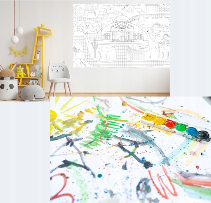 KOLOROWANKA PODŁOGOWA ZOO FORMAT A1 PAPIER 120G