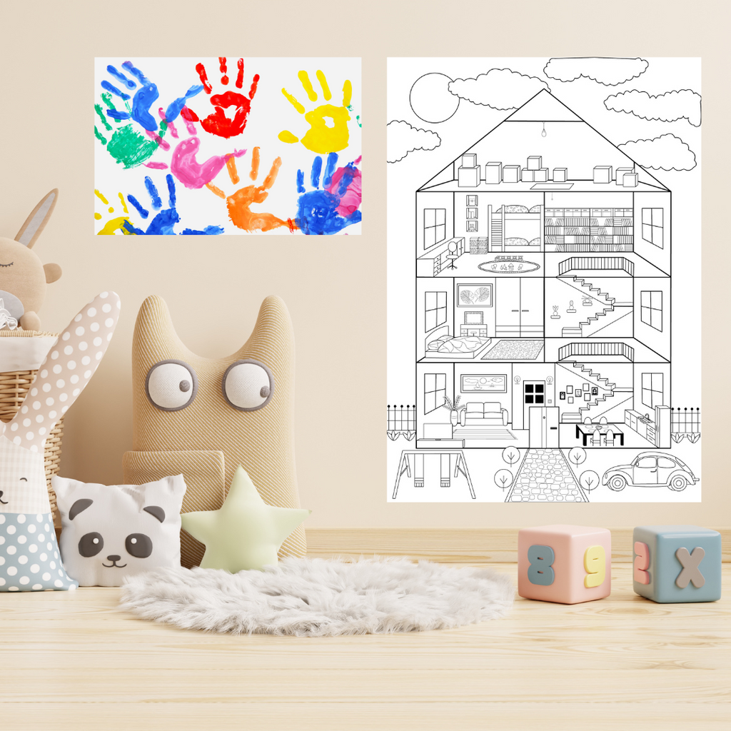KOLOROWANKA PODŁOGOWA WIELKOFORMATOWA DOM A1 GRUBY PAPIER 120G PREZENT