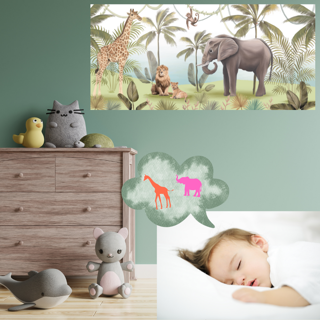 PLAKAT XXXL SAFARI 112x230 POKÓJ DZIECIĘCY OBRAZ FOTOTAPETA